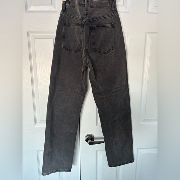 Princess Polly Charcoal High Rise Jeans - Picture 2 of 3